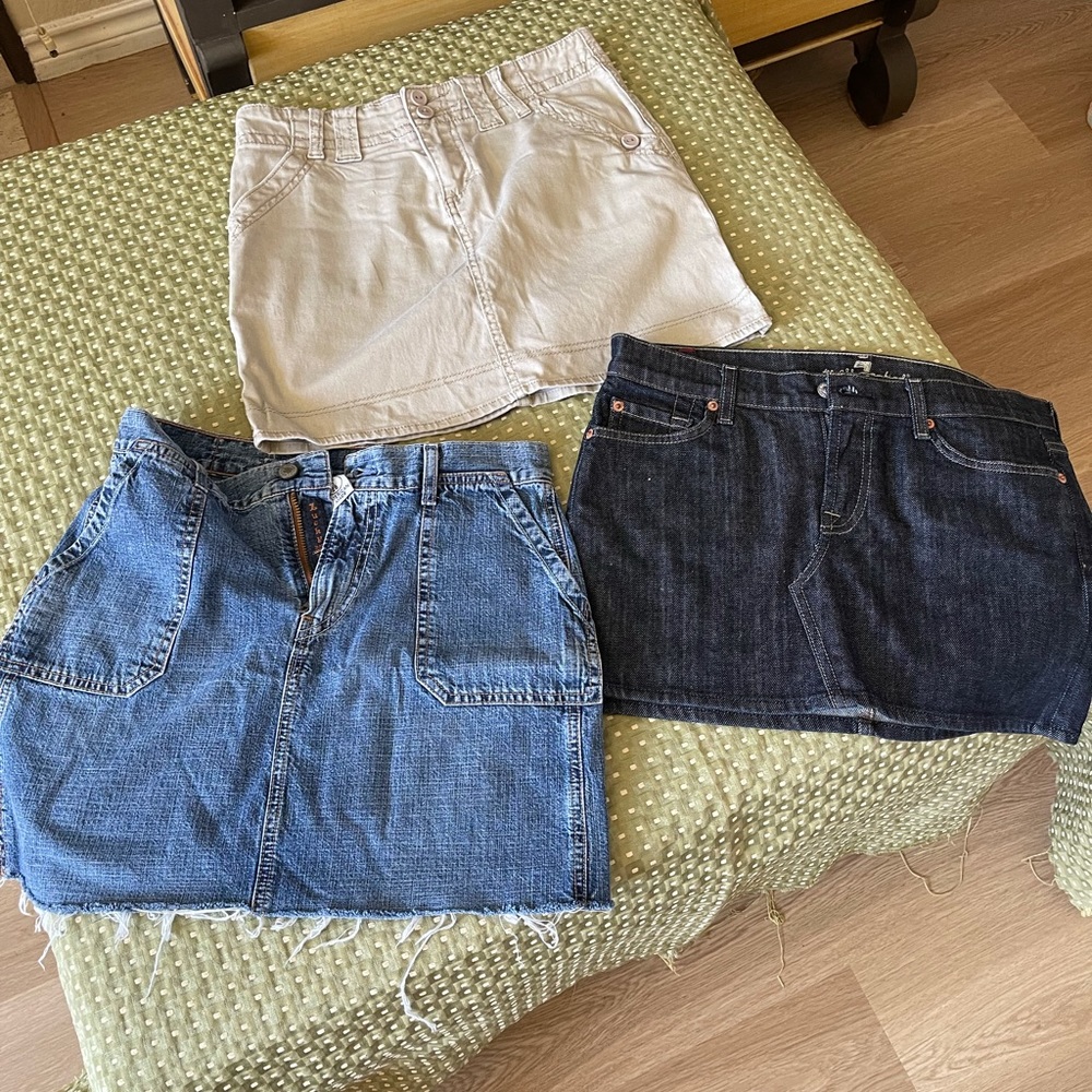 Skirts, skirts, three for one price